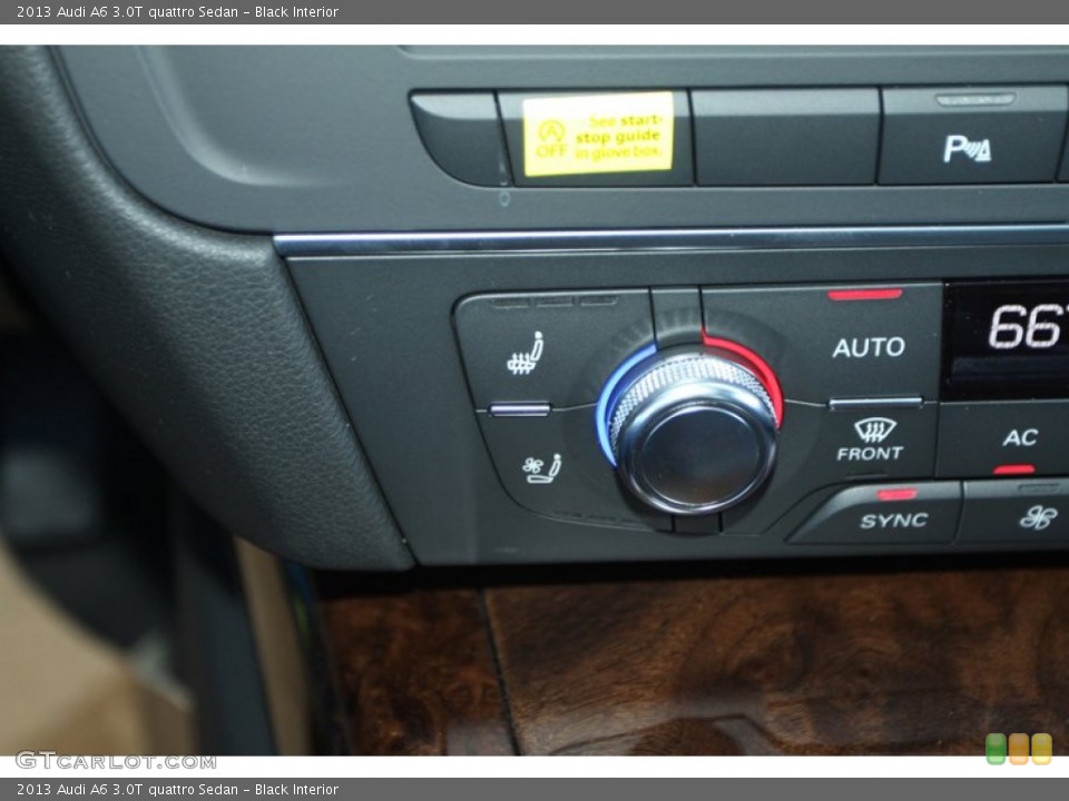 Black Interior Controls for the 2013 Audi A6 3.0T quattro Sedan #72984132