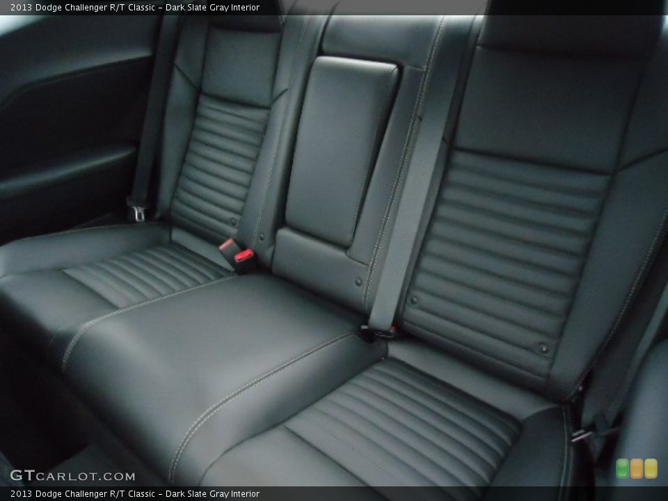Dark Slate Gray Interior Rear Seat for the 2013 Dodge Challenger R/T Classic #72984195