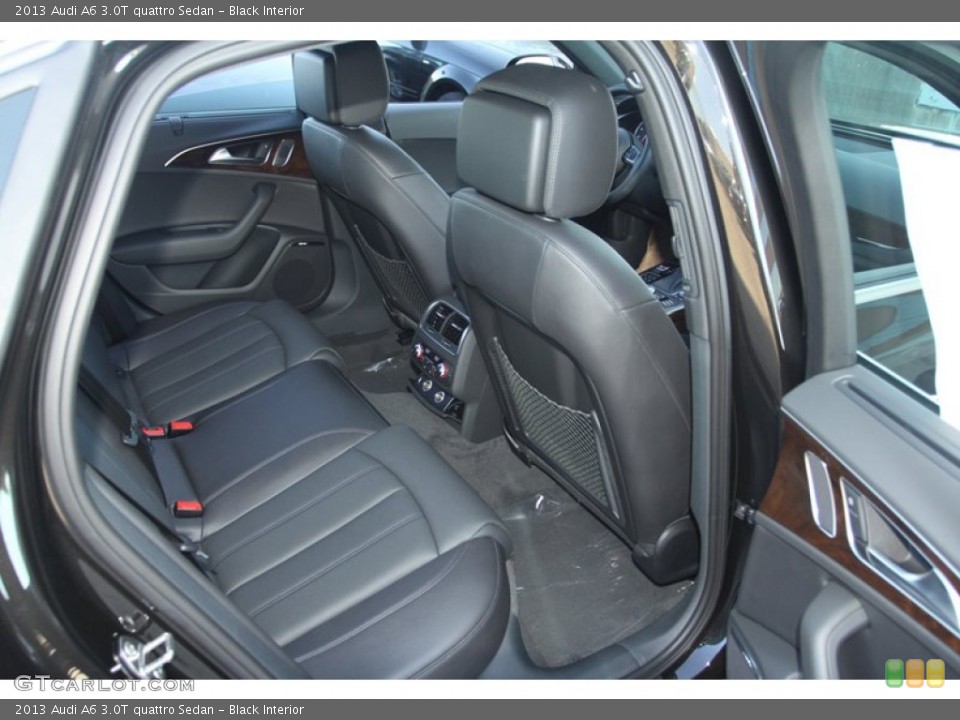 Black Interior Rear Seat for the 2013 Audi A6 3.0T quattro Sedan #72984213