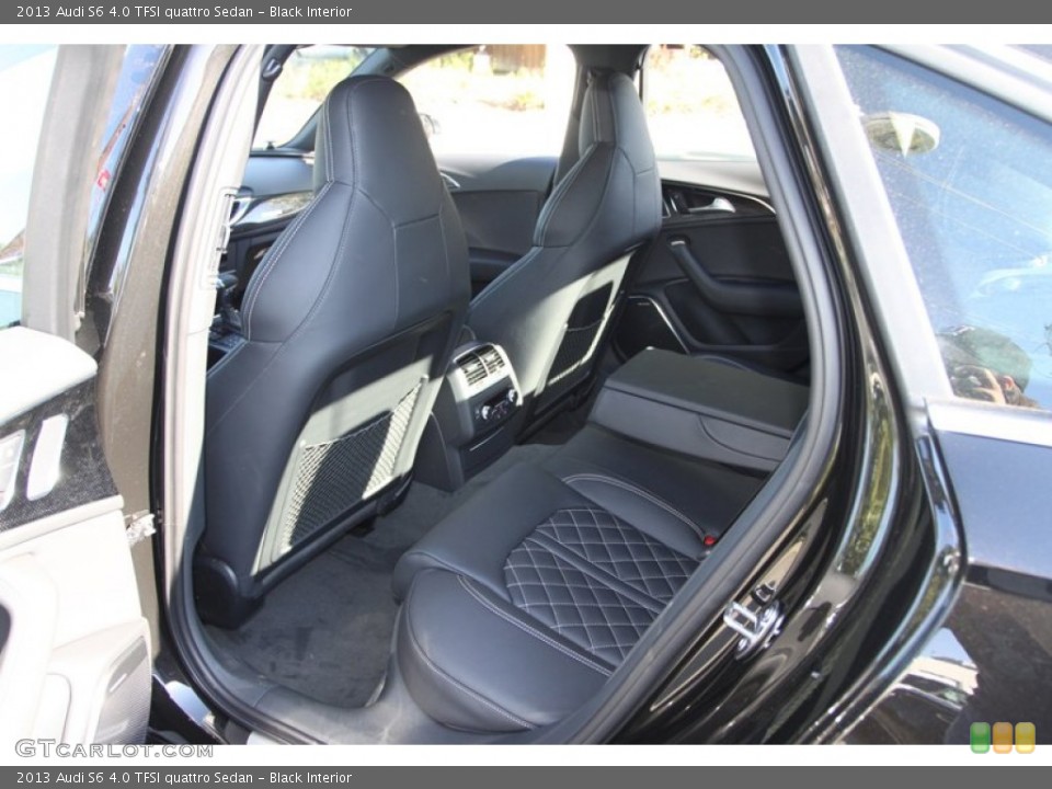 Black Interior Rear Seat for the 2013 Audi S6 4.0 TFSI quattro Sedan #72984504