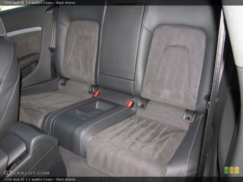 Black Interior Rear Seat for the 2009 Audi A5 3.2 quattro Coupe #72984705