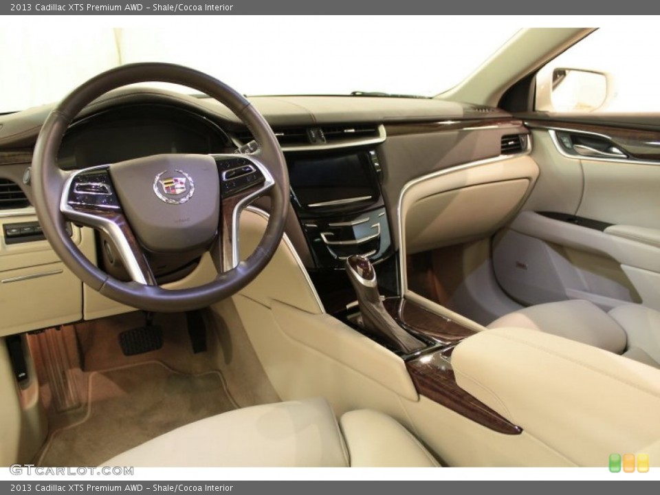 Shale/Cocoa Interior Dashboard for the 2013 Cadillac XTS Premium AWD #72987261