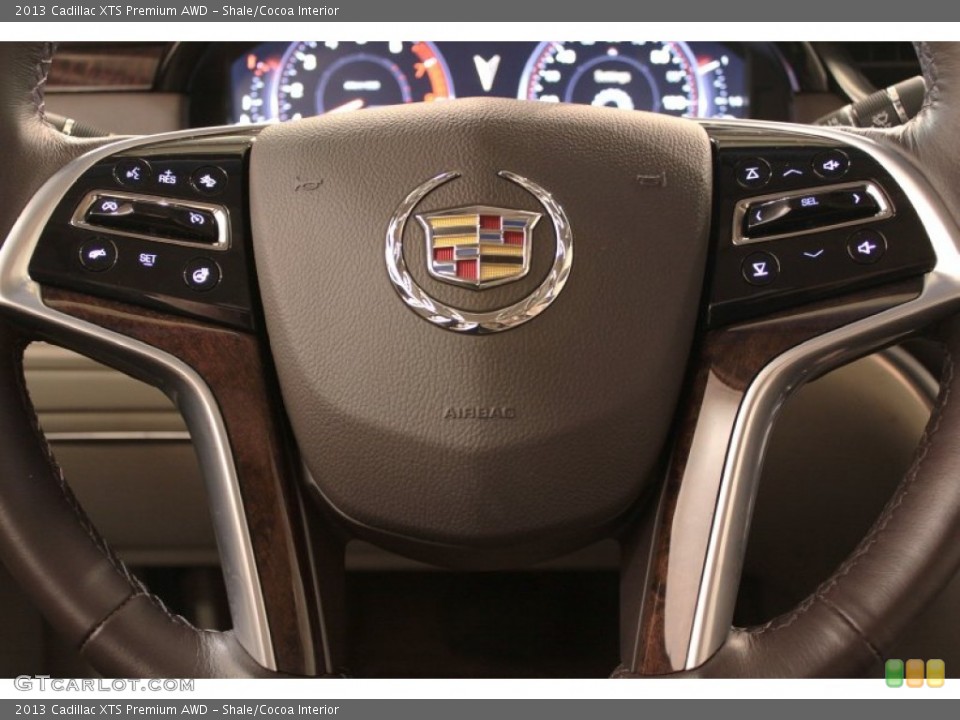 Shale/Cocoa Interior Controls for the 2013 Cadillac XTS Premium AWD #72987288
