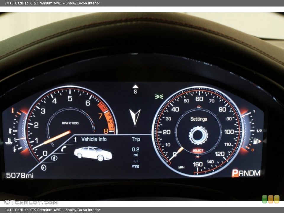 Shale/Cocoa Interior Gauges for the 2013 Cadillac XTS Premium AWD #72987303