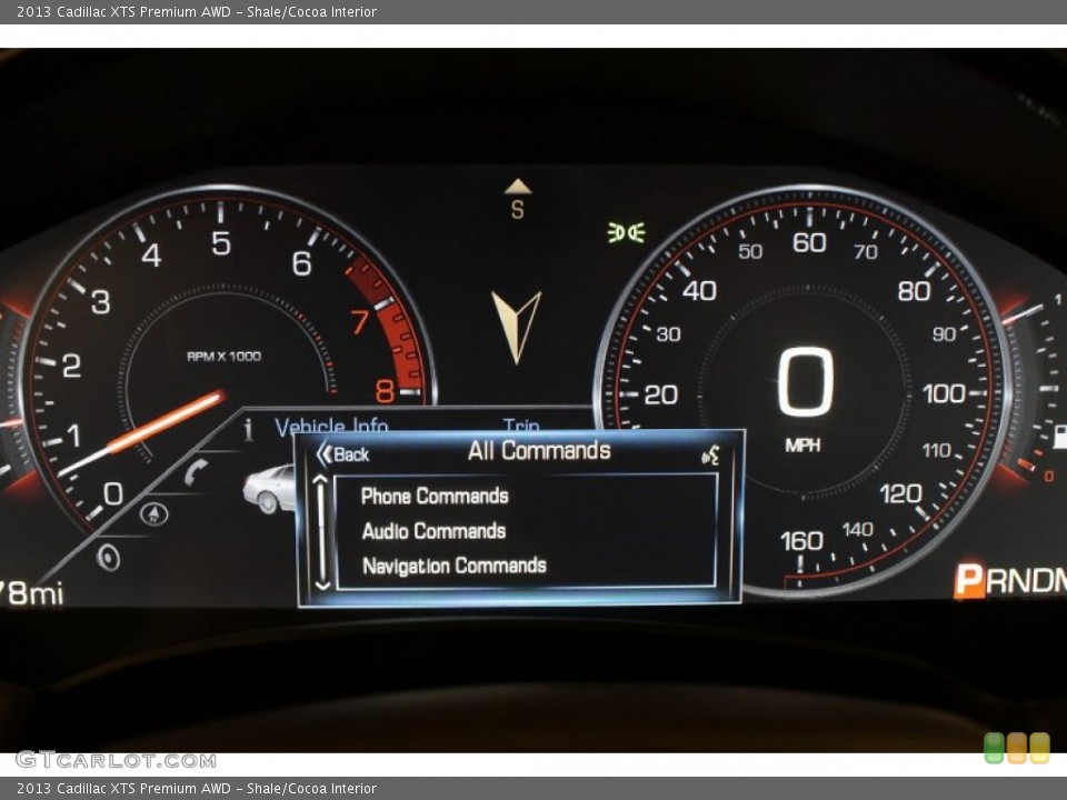 Shale/Cocoa Interior Gauges for the 2013 Cadillac XTS Premium AWD #72987345