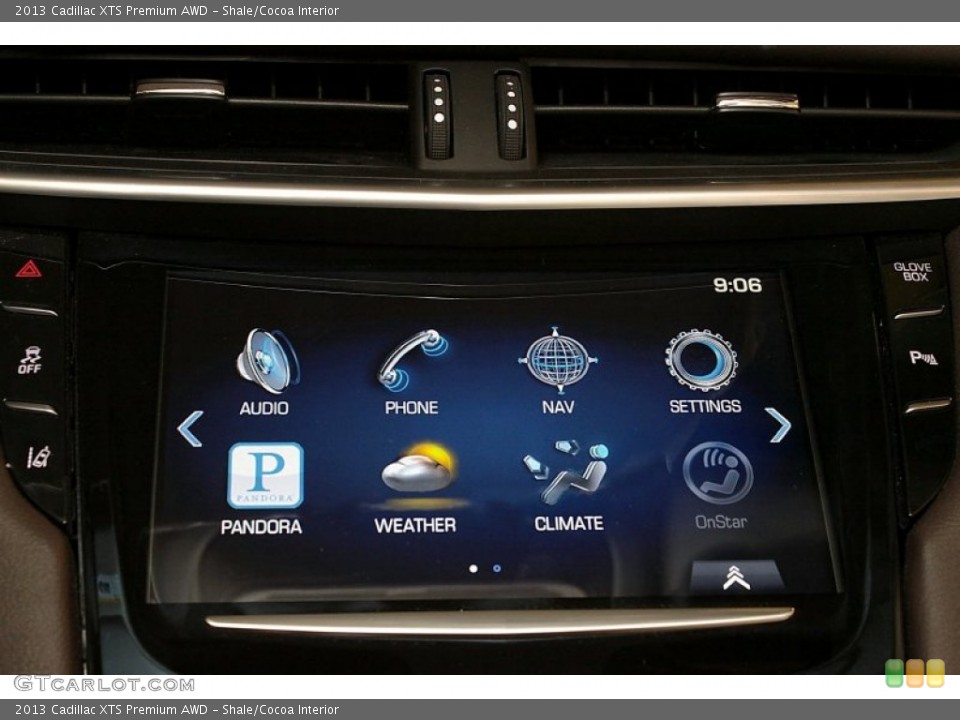 Shale/Cocoa Interior Controls for the 2013 Cadillac XTS Premium AWD #72987375