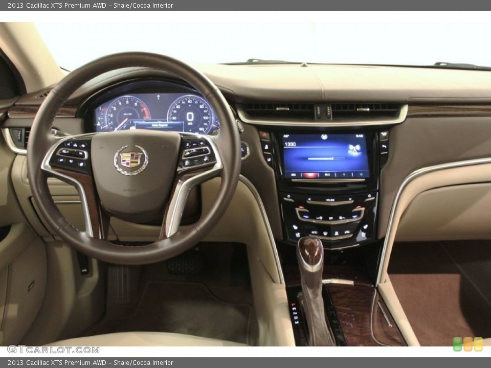 Shale/Cocoa Interior Dashboard for the 2013 Cadillac XTS Premium AWD #72987627