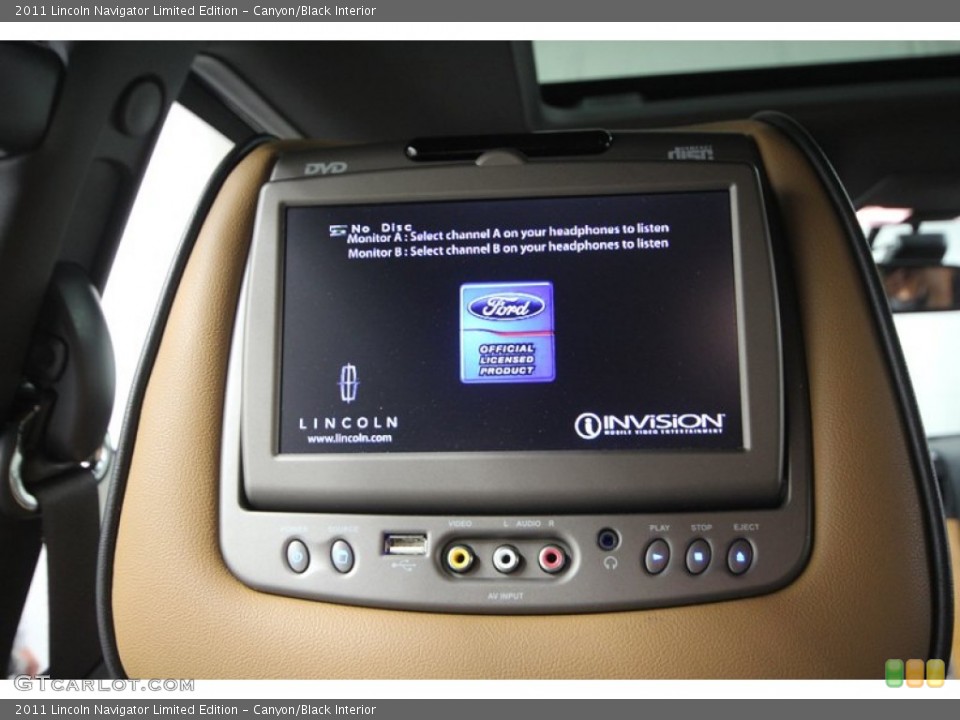 Canyon/Black Interior Entertainment System for the 2011 Lincoln Navigator Limited Edition #72988776