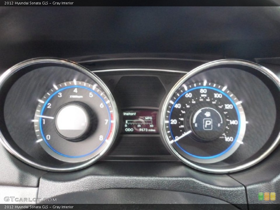Gray Interior Gauges for the 2012 Hyundai Sonata GLS #72988821