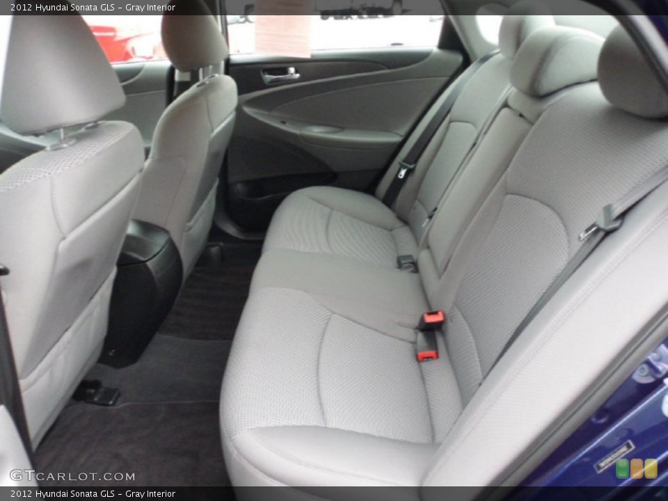 Gray Interior Rear Seat for the 2012 Hyundai Sonata GLS #72988893