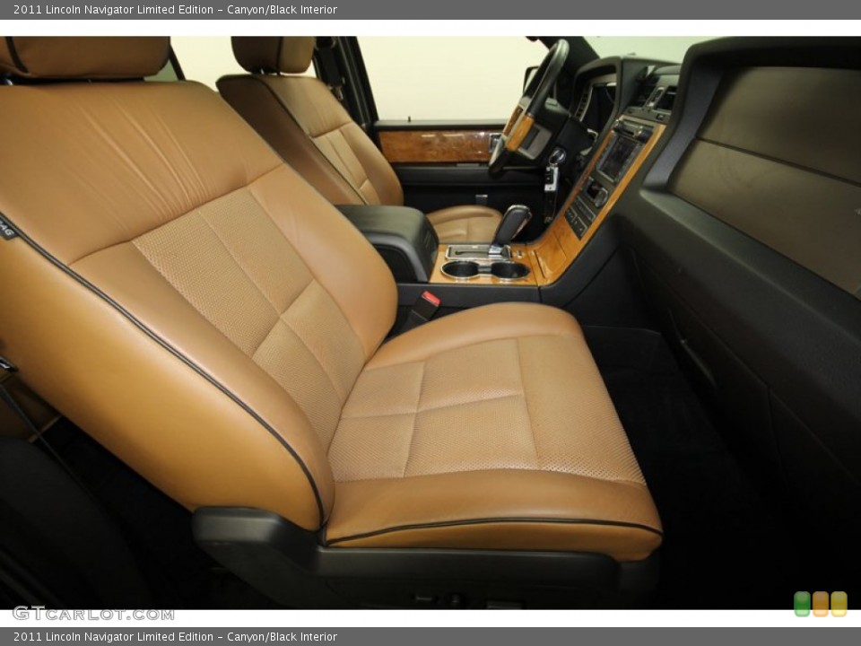 Canyon/Black Interior Front Seat for the 2011 Lincoln Navigator Limited Edition #72988899