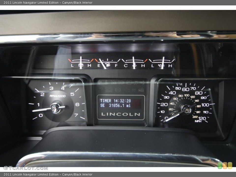 Canyon/Black Interior Gauges for the 2011 Lincoln Navigator Limited Edition #72988935