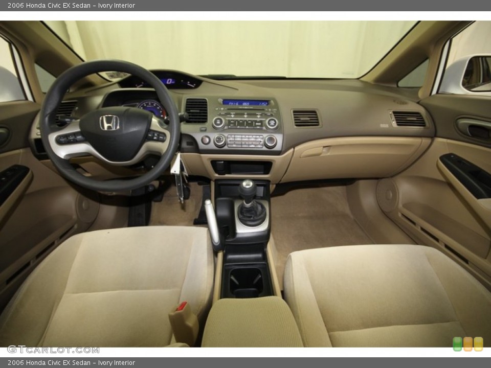 Ivory Interior Dashboard for the 2006 Honda Civic EX Sedan #72989392