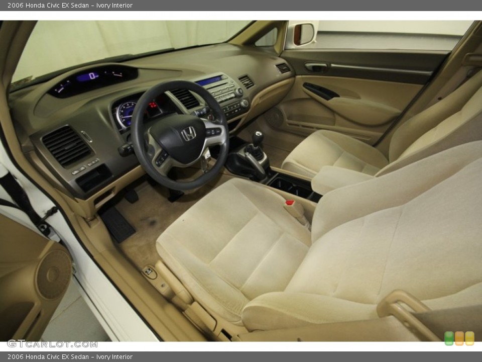 Ivory Interior Prime Interior for the 2006 Honda Civic EX Sedan #72989442