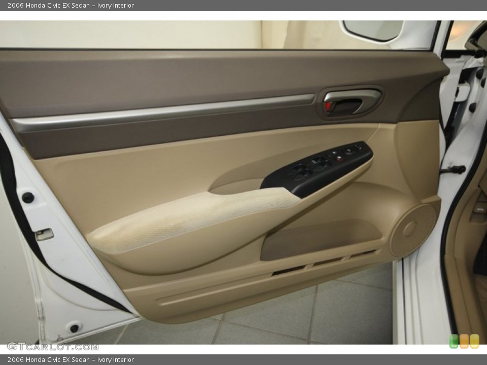 Ivory Interior Door Panel for the 2006 Honda Civic EX Sedan #72989448