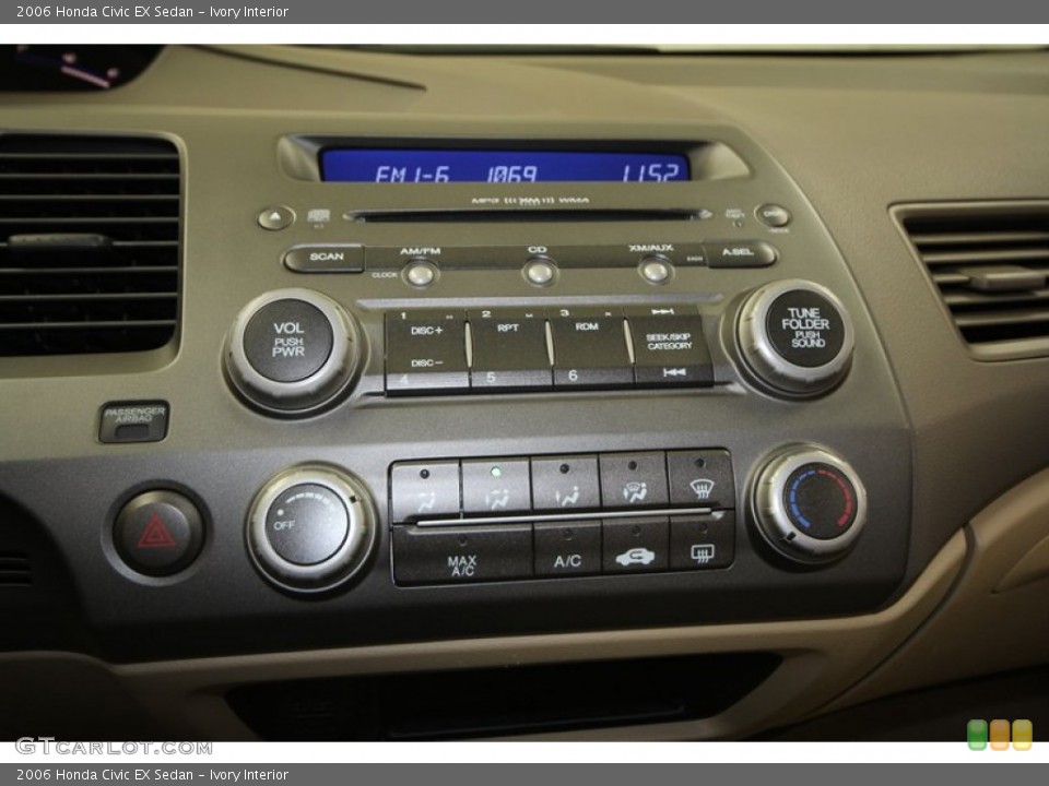 Ivory Interior Controls for the 2006 Honda Civic EX Sedan #72989460