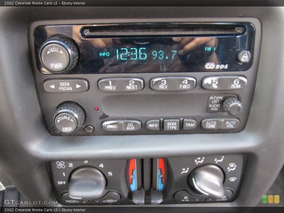 Ebony Interior Audio System for the 2002 Chevrolet Monte Carlo LS #72992603