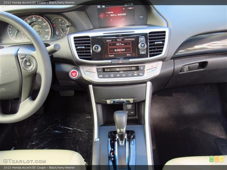 Black/Ivory Interior Controls for the 2013 Honda Accord EX Coupe #72993856