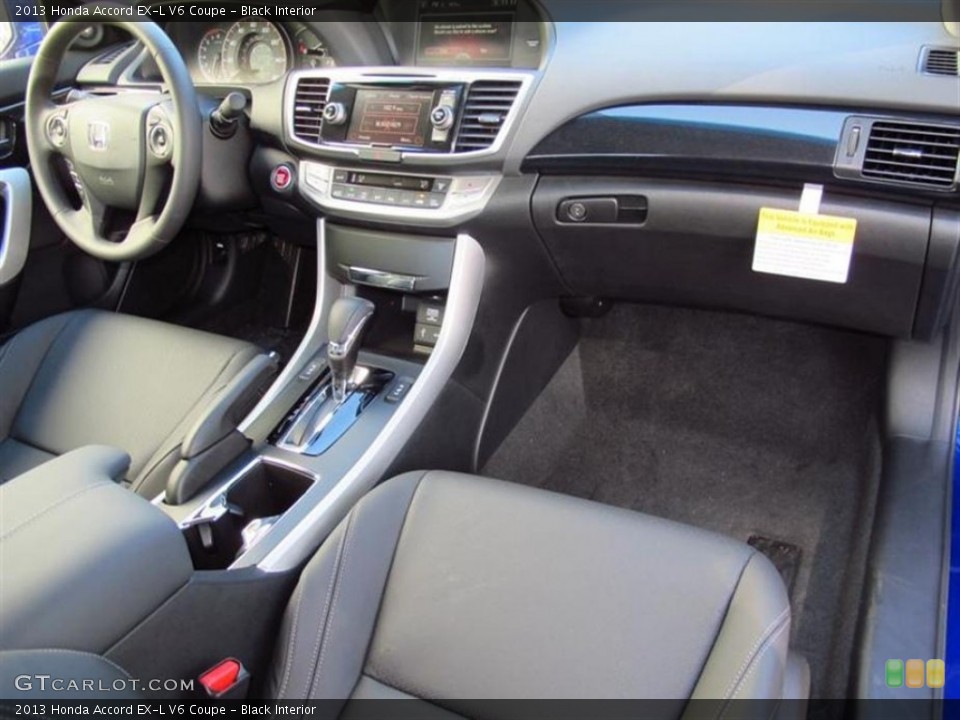 Black Interior Dashboard for the 2013 Honda Accord EX-L V6 Coupe #72994119