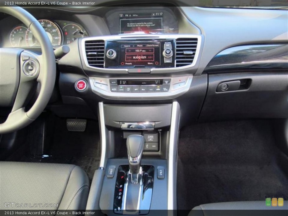 Black Interior Dashboard for the 2013 Honda Accord EX-L V6 Coupe #72994183