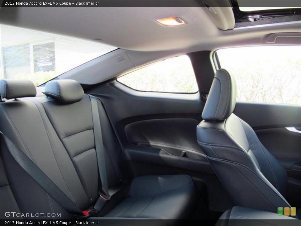 Black Interior Rear Seat for the 2013 Honda Accord EX-L V6 Coupe #72994207