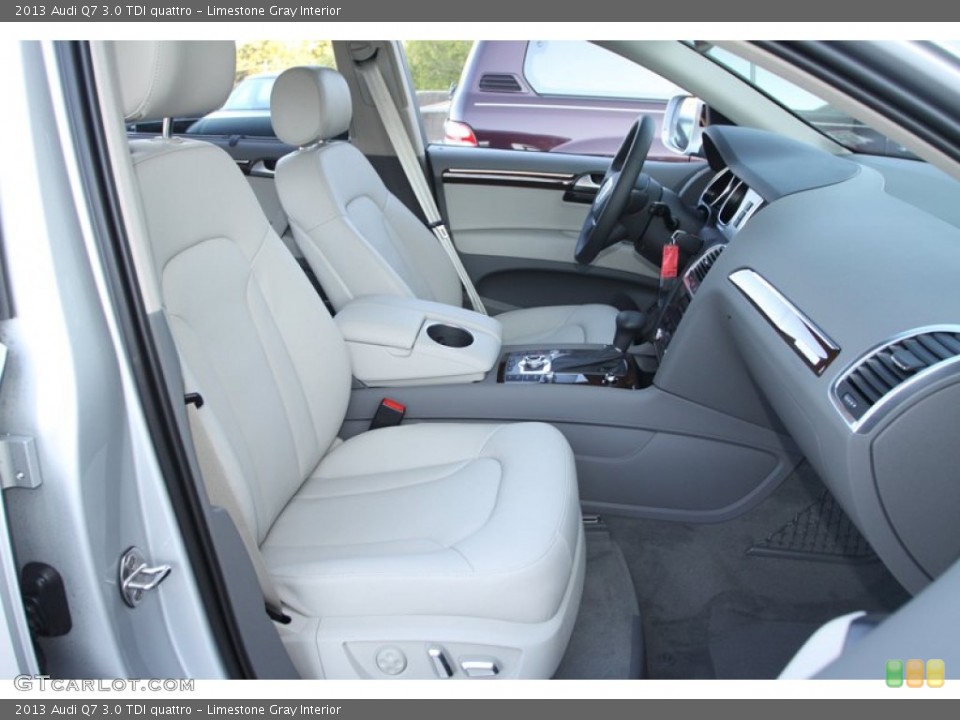 Limestone Gray Interior Front Seat for the 2013 Audi Q7 3.0 TDI quattro #72995053