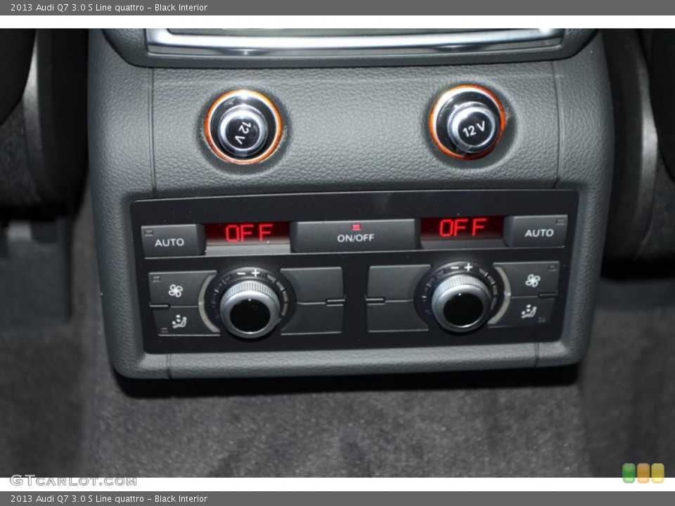 Black Interior Controls for the 2013 Audi Q7 3.0 S Line quattro #72995512