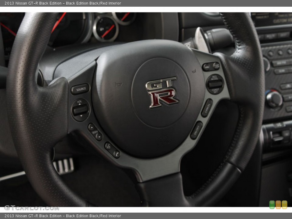 Black Edition Black/Red Interior Steering Wheel for the 2013 Nissan GT-R Black Edition #72998715