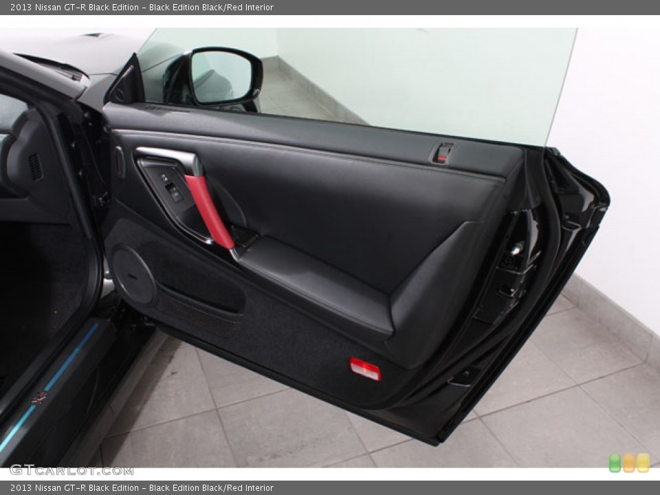 Black Edition Black/Red Interior Door Panel for the 2013 Nissan GT-R Black Edition #72998833