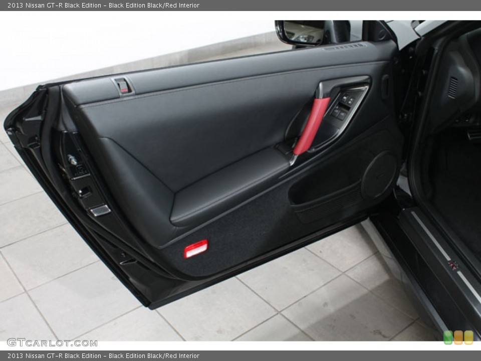 Black Edition Black/Red Interior Door Panel for the 2013 Nissan GT-R Black Edition #72998857
