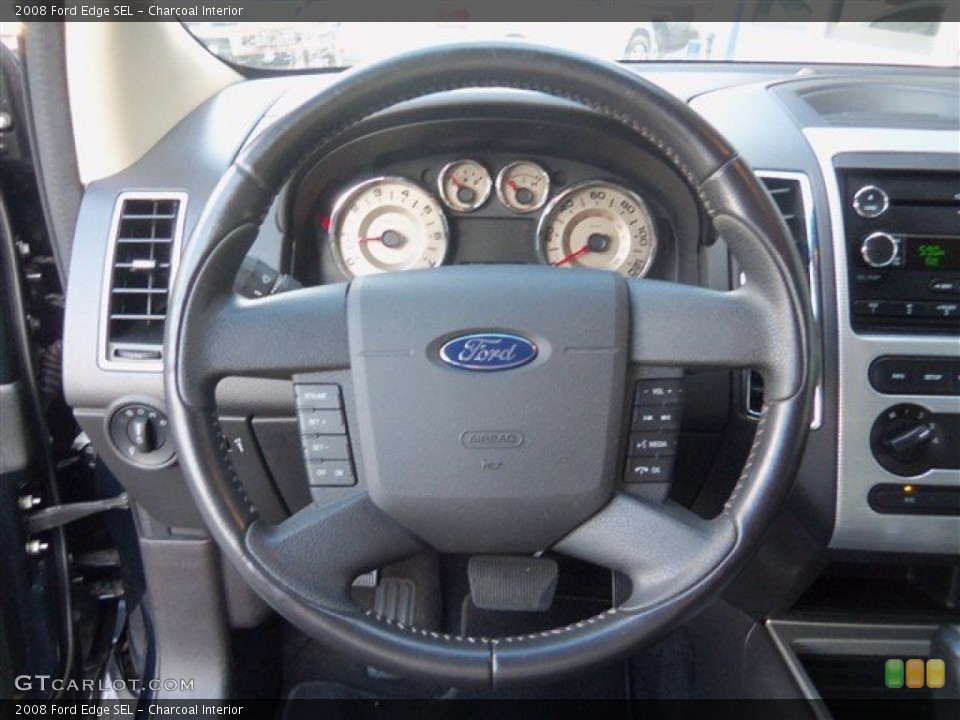 Charcoal Interior Steering Wheel for the 2008 Ford Edge SEL #72998908