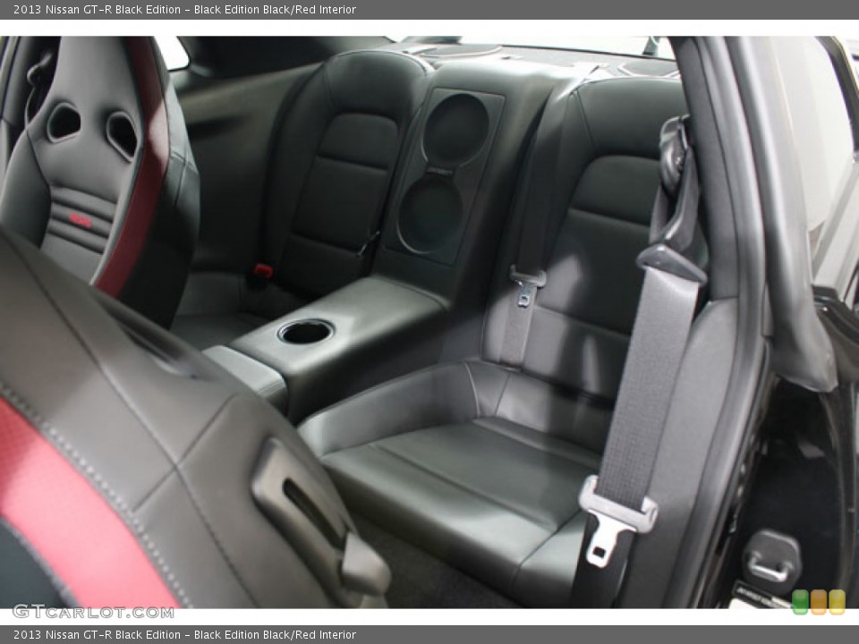 Black Edition Black/Red Interior Rear Seat for the 2013 Nissan GT-R Black Edition #72998916