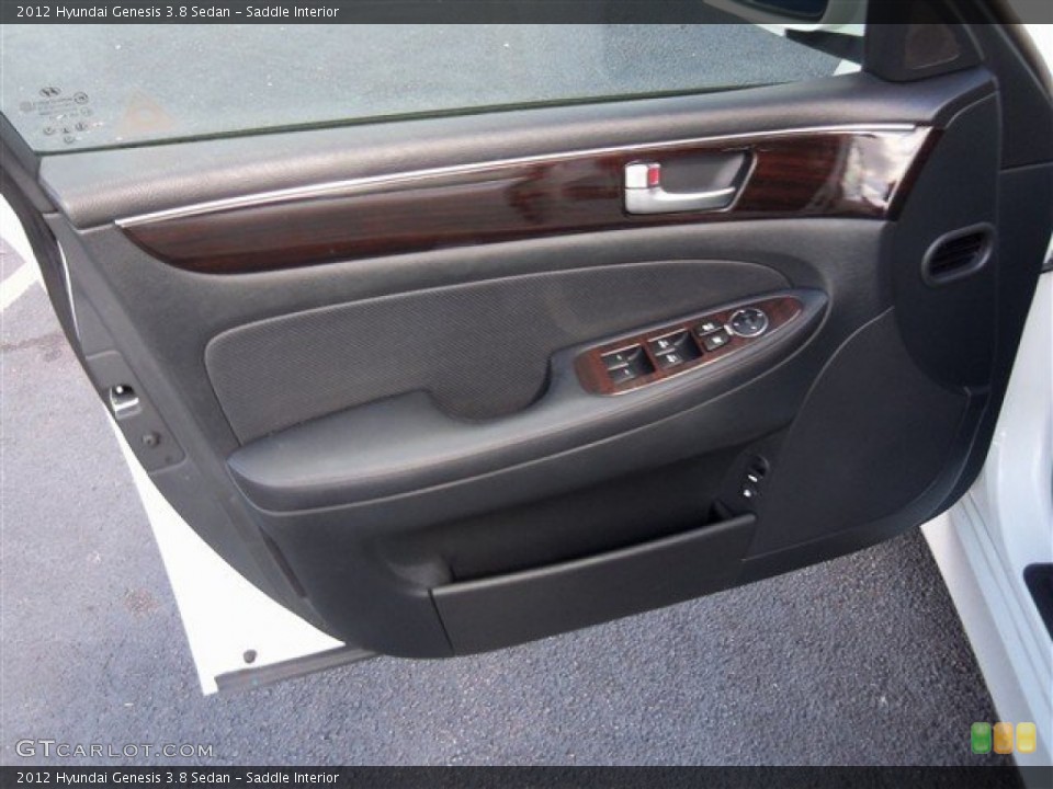 Saddle Interior Door Panel for the 2012 Hyundai Genesis 3.8 Sedan #72999139