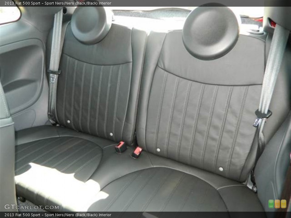 Sport Nero/Nero (Black/Black) Interior Rear Seat for the 2013 Fiat 500 Sport #72999482