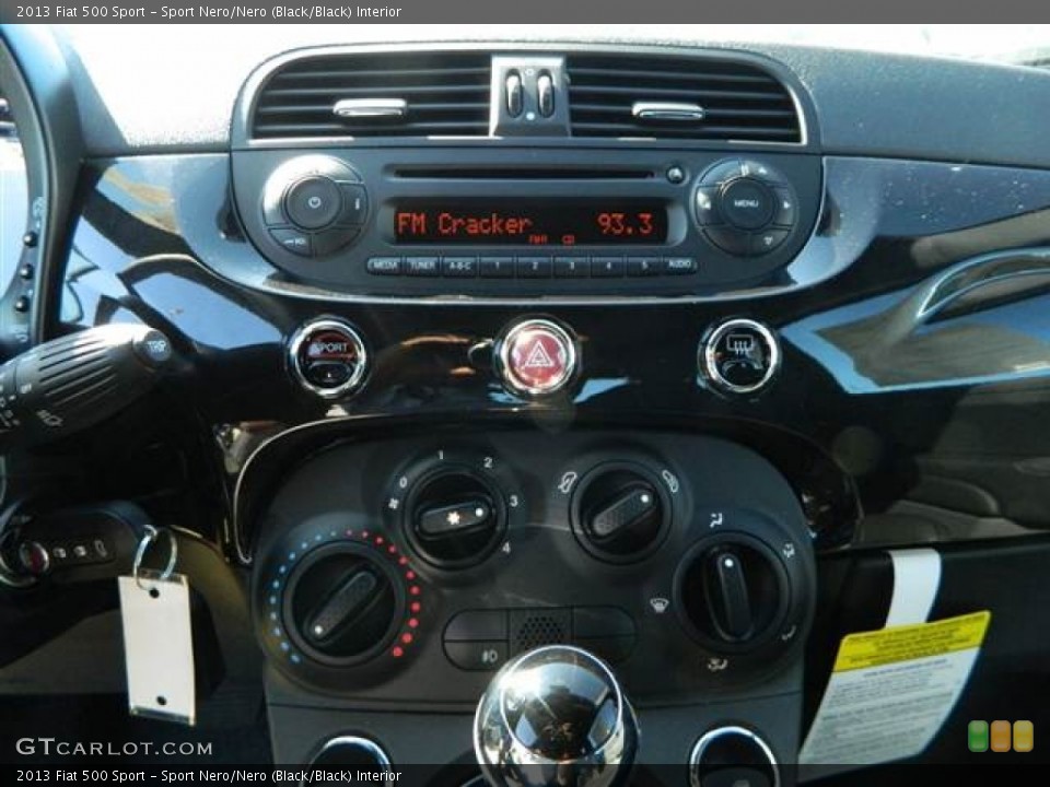 Sport Nero/Nero (Black/Black) Interior Controls for the 2013 Fiat 500 Sport #72999727