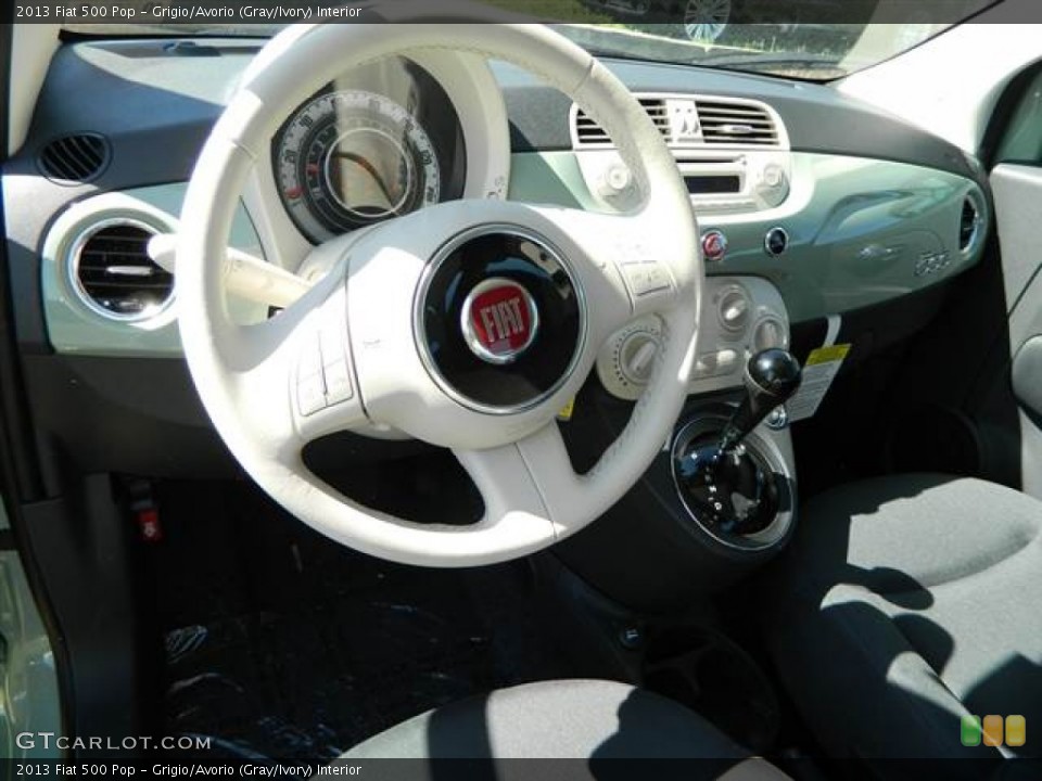 Grigio/Avorio (Gray/Ivory) Interior Dashboard for the 2013 Fiat 500 Pop #72999905