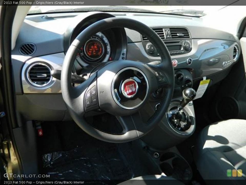 Grigio/Nero (Gray/Black) Interior Dashboard for the 2013 Fiat 500 Pop #73000105