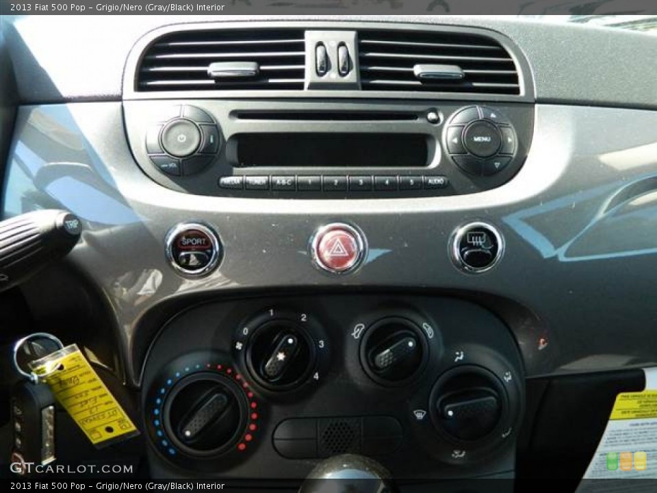 Grigio/Nero (Gray/Black) Interior Controls for the 2013 Fiat 500 Pop #73000144