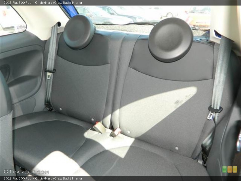 Grigio/Nero (Gray/Black) Interior Rear Seat for the 2013 Fiat 500 Pop #73000306