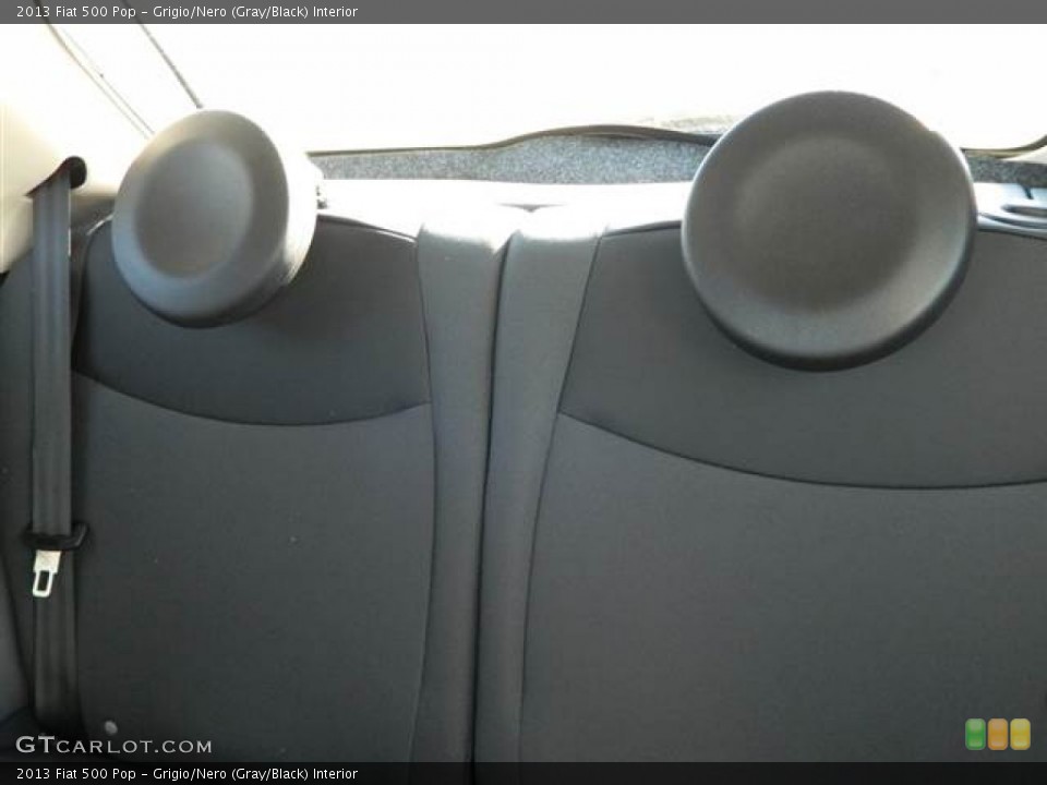 Grigio/Nero (Gray/Black) Interior Rear Seat for the 2013 Fiat 500 Pop #73000723
