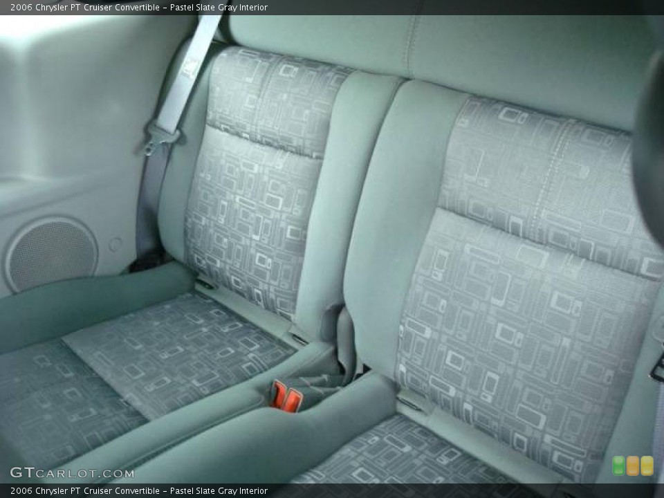 Pastel Slate Gray Interior Rear Seat for the 2006 Chrysler PT Cruiser Convertible #7300077
