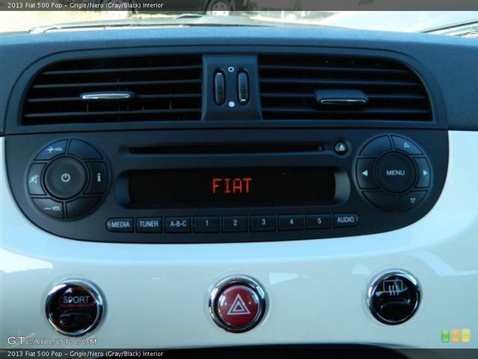 Grigio/Nero (Gray/Black) Interior Audio System for the 2013 Fiat 500 Pop #73000771