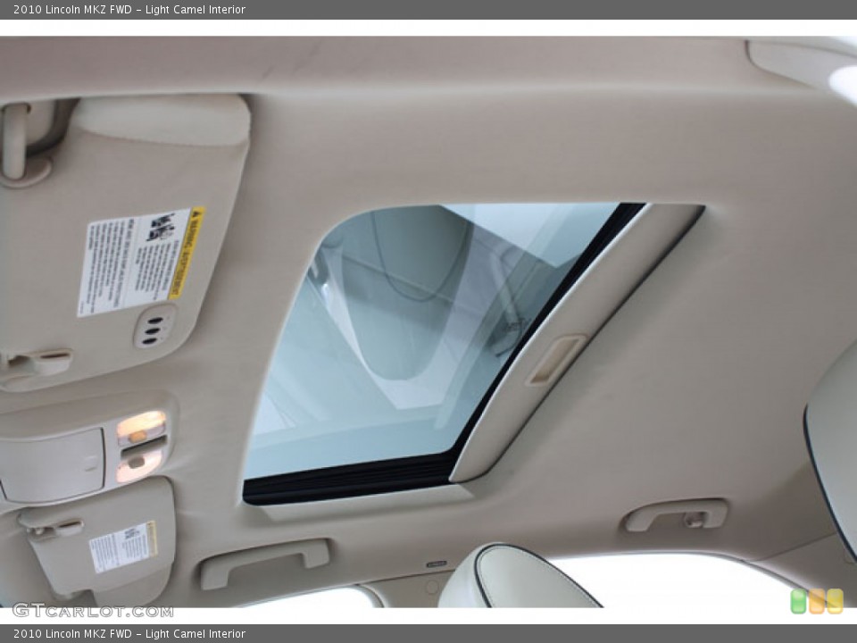Light Camel Interior Sunroof for the 2010 Lincoln MKZ FWD #73001926