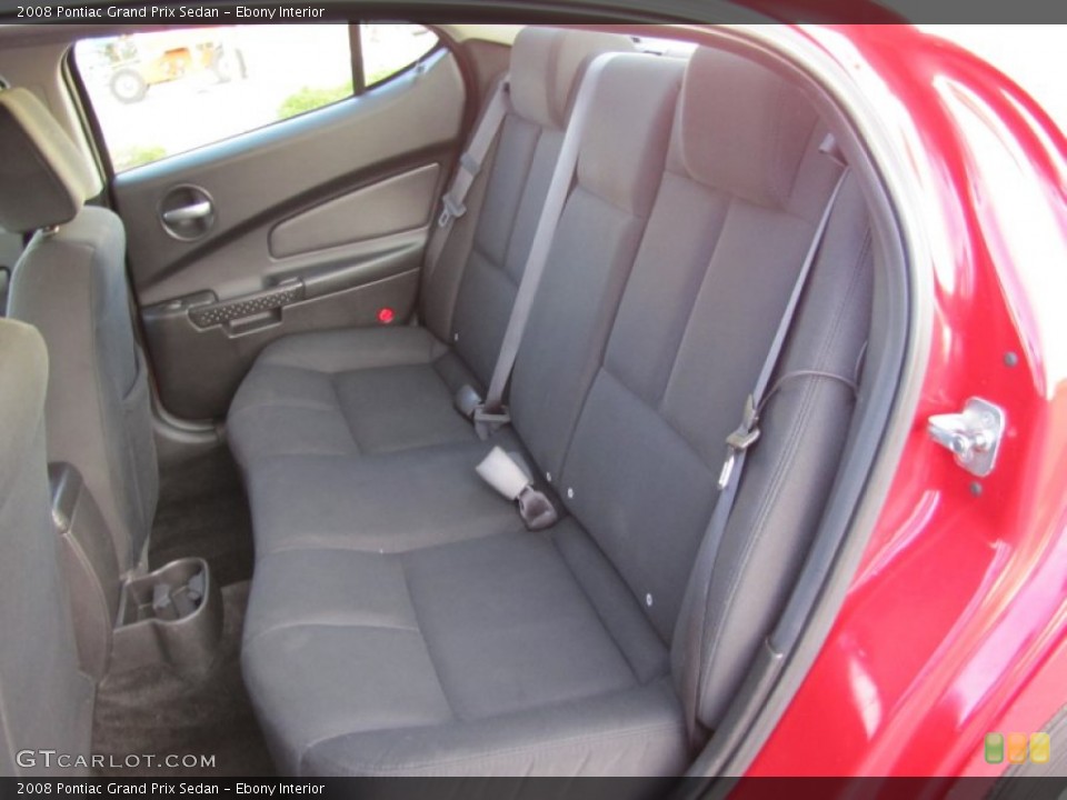 Ebony Interior Rear Seat for the 2008 Pontiac Grand Prix Sedan #73002469