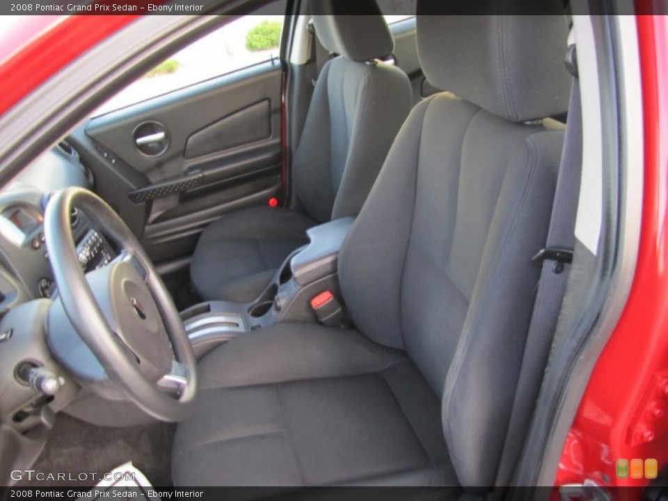 Ebony Interior Photo for the 2008 Pontiac Grand Prix Sedan #73002520