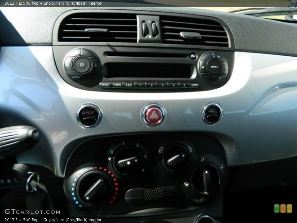 Grigio/Nero (Gray/Black) Interior Controls for the 2013 Fiat 500 Pop #73002538