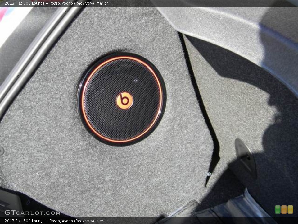 Rosso/Avorio (Red/Ivory) Interior Audio System for the 2013 Fiat 500 Lounge #73002837