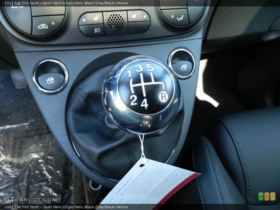 Sport Nero/Grigio/Nero (Black/Gray/Black) Interior Transmission for the 2013 Fiat 500 Sport #73003105