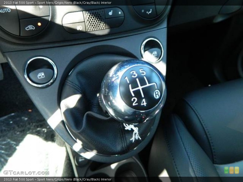 Sport Nero/Grigio/Nero (Black/Gray/Black) Interior Transmission for the 2013 Fiat 500 Sport #73003267