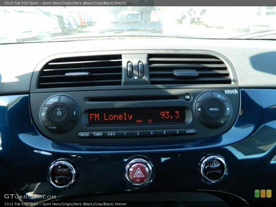 Sport Nero/Grigio/Nero (Black/Gray/Black) Interior Audio System for the 2013 Fiat 500 Sport #73003303